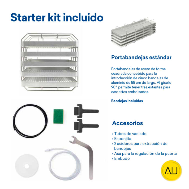 Starter kit incluido autoclave Euronda EXL en venta para comprar en la tienda de Autoclav.es
