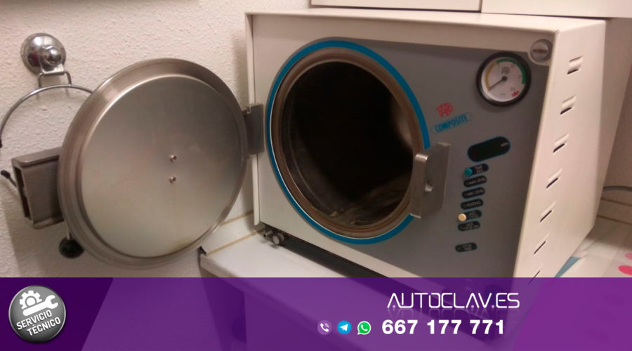 Frontal abierto autoclave Faro Composite. Servicio Técnico multimarca reparación en Au-autoclav.es