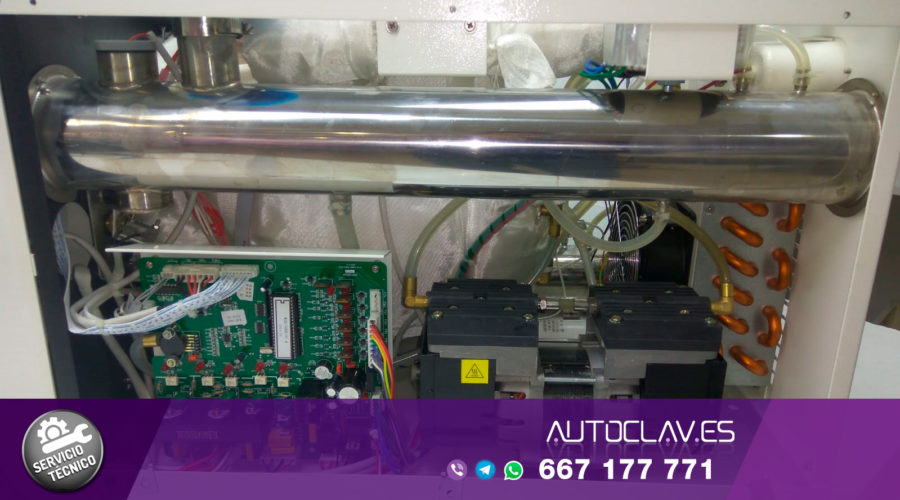 Lateral abierto autoclave IS Yeson. Servicio Técnico multimarca reparación en Au-autoclav.es