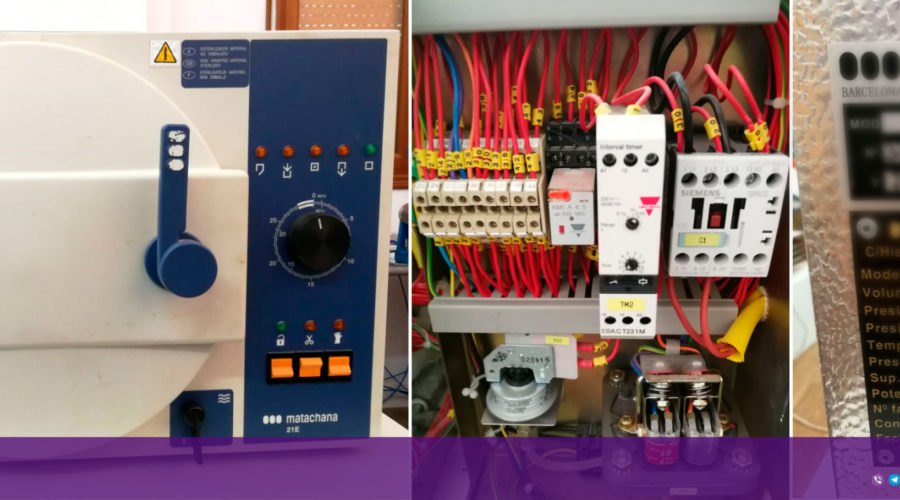 Frontal y collage autoclave Lafomed. Servicio Técnico multimarca reparación en Au-autoclav.es