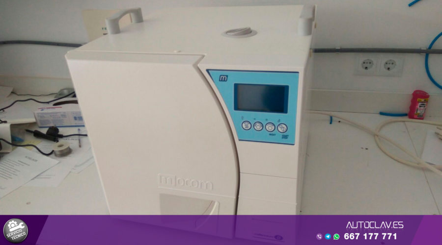 Frontal autoclave Mocom Milenium. Servicio Técnico multimarca reparación en Au-autoclav.es