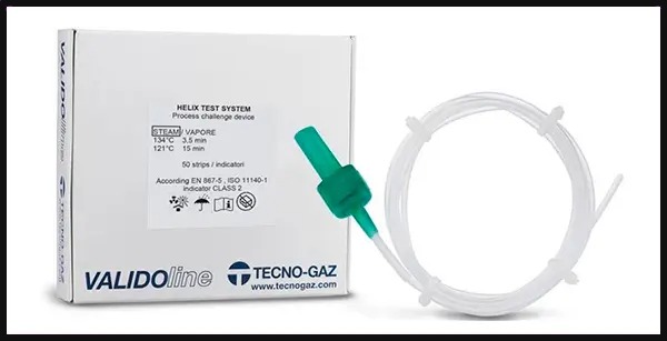 Paquete de Test de Helix marca Tecno-Gaz para la realización de certificados en Au-autoclav.es