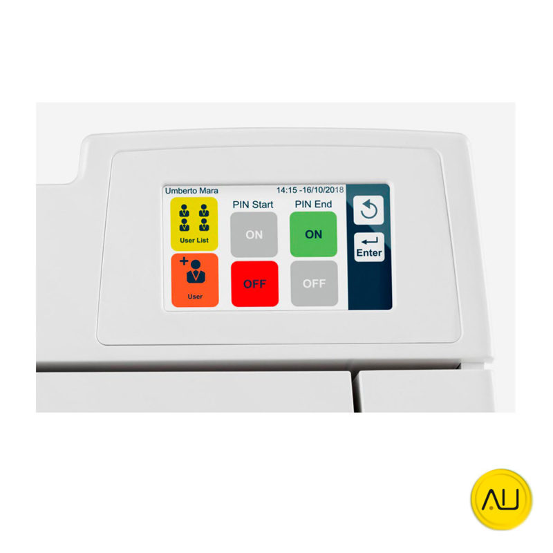 Panel display autoclave Mocom B-Futura (2022) 17l, 22l, y 28l en venta para comprar en la tienda de autoclav.es