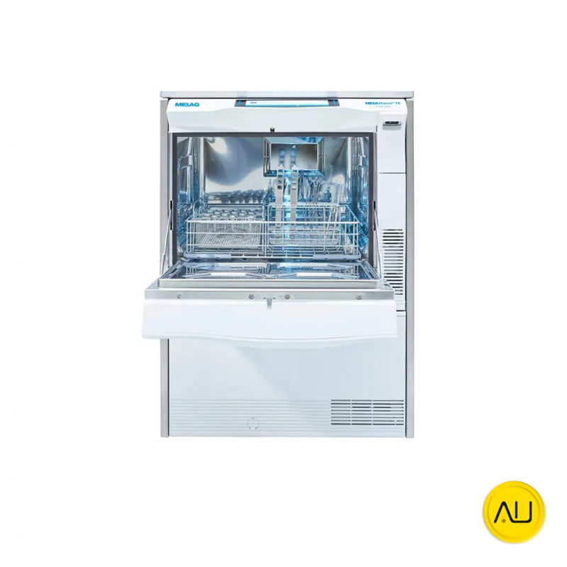 Frontal con bandeja abierta termodesinfectadora Melag MELAtherm 10 Evolution en venta para comprar en la tienda de Au-autoclav.es