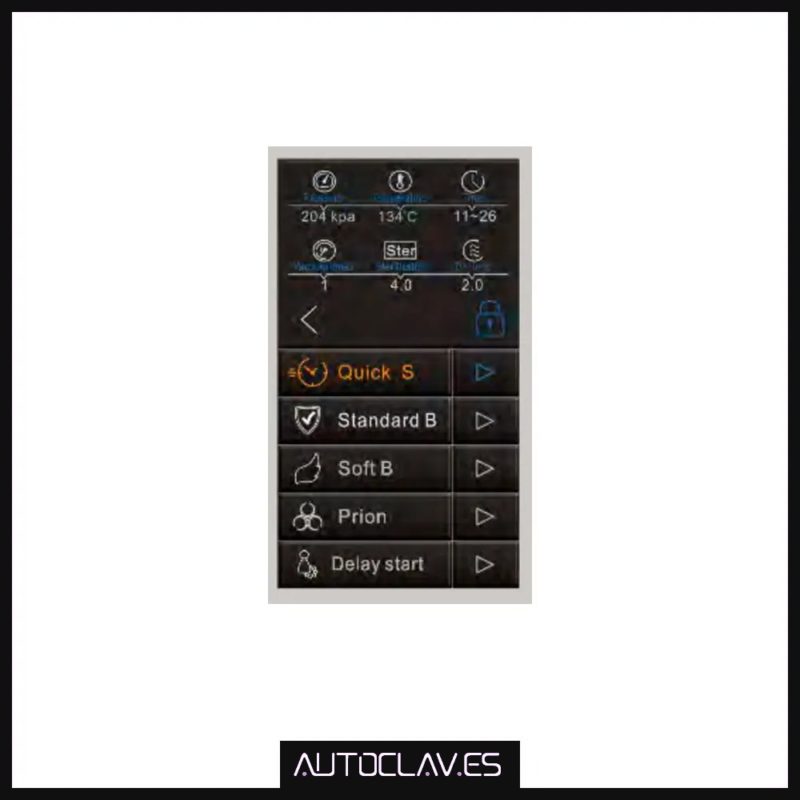 Panel frontal autoclave IcanClave T218 T223 en venta para comprar en la tienda de Au-autoclav.es