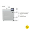 Frontal piezas autoclave Melag Vacuclave 123 Pro Line en venta para comprar en la tienda de autoclav.es