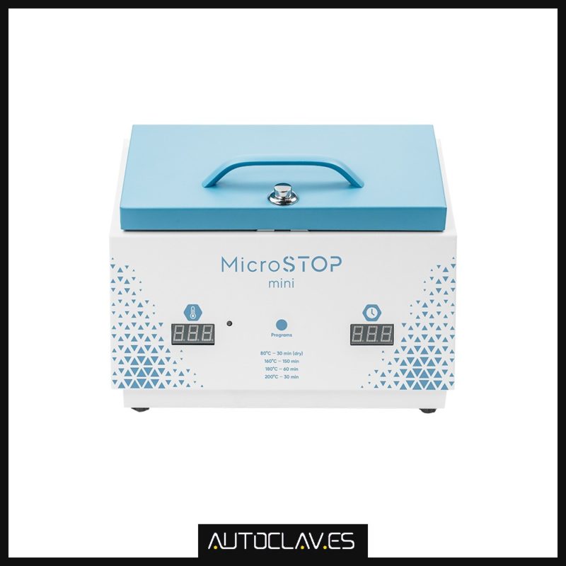 Frontal horno de calor seco MicroSTOP Maxi en venta para comprar en la tienda de Autoclav.es