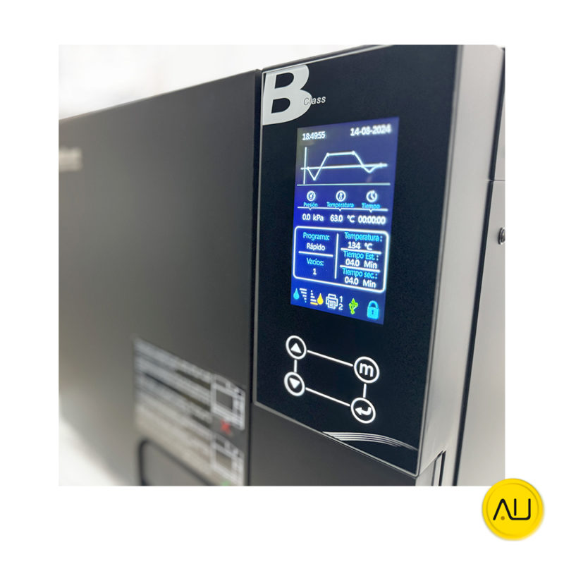 Detalle menu display autoclave IcanClave D Pro 12 Black Negro en venta para comprar en la tienda de autoclav.es