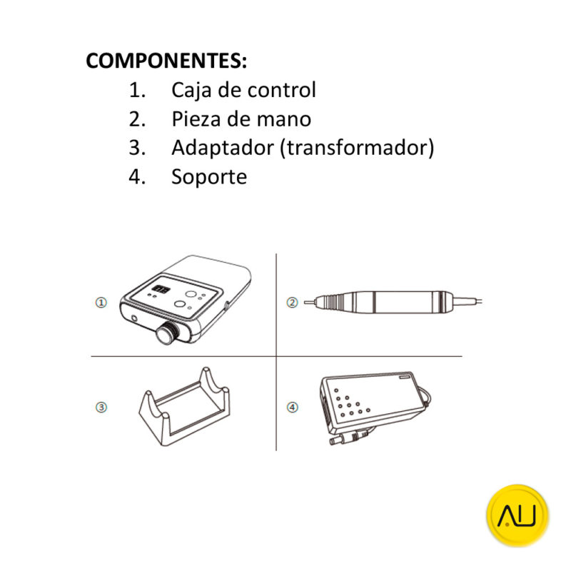 Componentes torno o micromotores Brillian B-170 marca Abshot Tecnics en venta para comprar en la tienda de autoclav.es