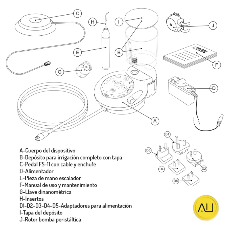 Componentes profilaxis Micropiezo S de MECTRON en venta para comprar en la tienda de Autoclav.es