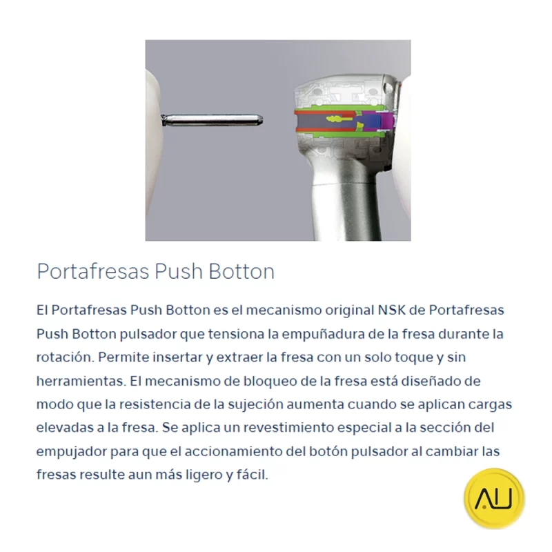 Portafresas push botton turbinas Pana-Max2 de NSK en venta para comprar en la tienda de Autoclav.es